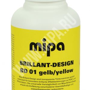 Краска Brillant-Design BD 01 gelb/yellow (кэнди эффект желтый)